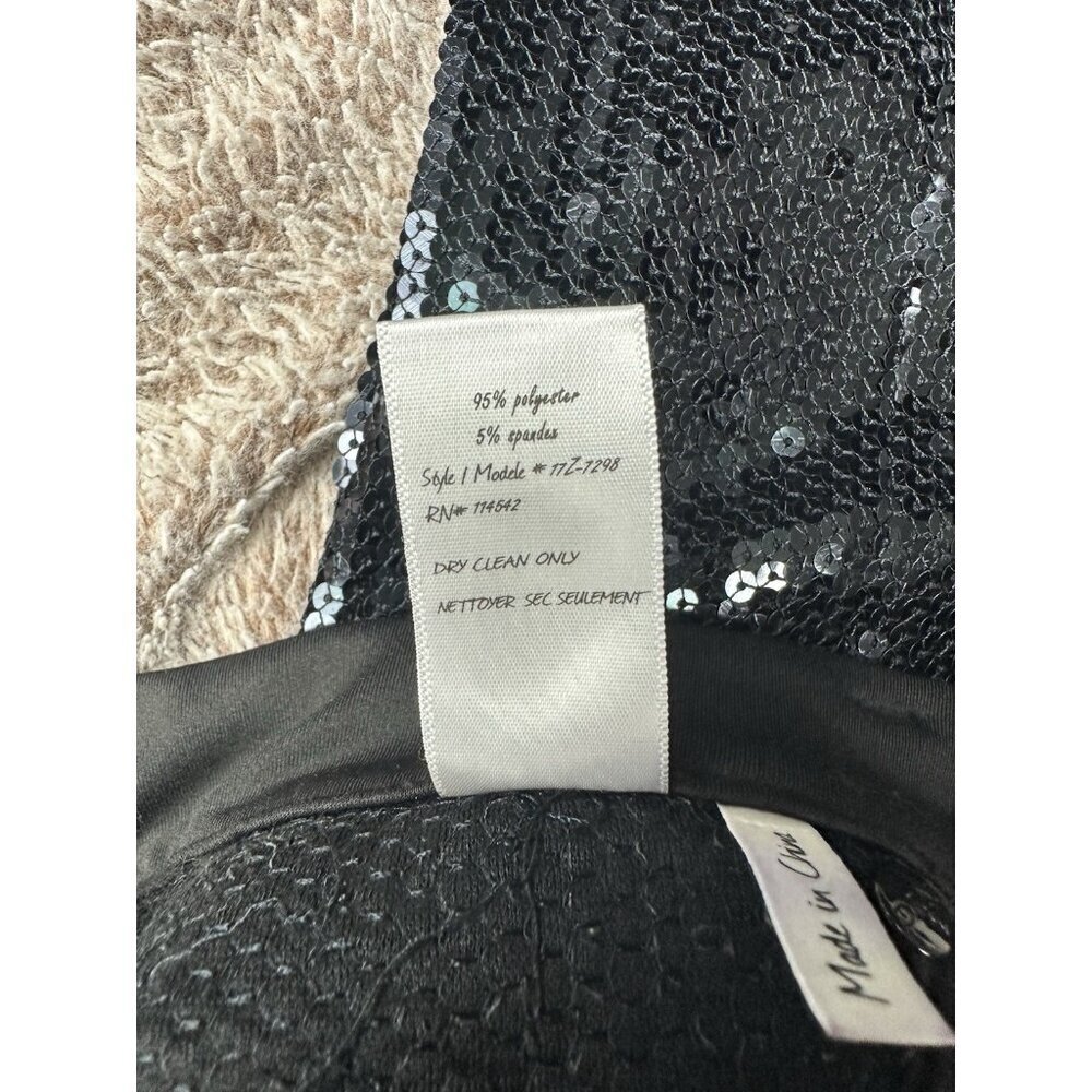 BLANKNYC Womens Black 5 Pocket Sequin Spray On Skinny Pants Size 26 NWT - Picture 12 of 16